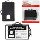 Staples - Porte-insignes d'identification, paquet de 4-Parfait pour les cartes d'identification recouvertes de PVC