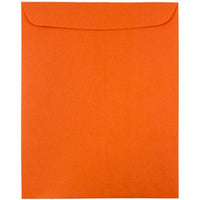 JAM Paper - Enveloppes colourées pour catalogue ouvert - 9" x 12" - Orange recyclé - Paquet de 25-Couleur orange
