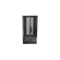 Enceinte NetShelter AR3104 SX avec supports latéraux-La façade perforée et la porte arrière offrent une ventilation adéquate aux équipements
