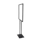 Futech - BH-28F Support de plaque de signalisation au sol, 60 H x 23 L x 10 P po, Noir mat-Assemblage requis