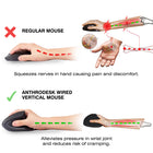 AnthroDesk - Souris filaire verticale, ergonomique (AD-VM2)-COMMUTATEUR DPI : Choisissez entre 1000-1600-2400-3200 DPI !