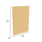 Flash Furniture - Panneau perfore polyvalent Bright Beginnings de qualite commerciale de systeme murale STEAM modulaire-31,5 po-Associe aux accessoires muraux STEAM pour des activites amusantes multifonctionnelles