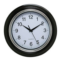 Kiera Grace – Horloge murale Aster de 10 po, noire, 6/paq.-Horloge dotée d’une lentille de verre