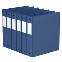 Davis Group Super économie, Reliure à anneaux ronds 1.5 po, paquet de 6 – Bleu Royal-3 Reliure À Anneaux