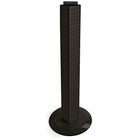 Azar Displays – Présentoir rotatif pour comptoir à quatre côtés à panneaux perforés de 36 x 4 x 4 po, noir uni (700223-BLK)-Quatre panneaux perforés s’emboîtent et base rotative en plastique transparent de 14 1/2 pouces de diamètre