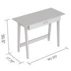 Safdie & Co. Bureau d'ordinateur avec 1 tiroir, 40 poL, Taupe foncé-Fabriqué dans un souci de durabilité, le bois manufacturé de haute qualité utilisé dans ce bureau est conçu pour durer au fil des années