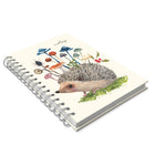 Studio Oh! - Hérisson et champignons Carnet à spirale de taille moyenne - 8.74" x 6.10" - Couleur assortie-Reliure métallique double