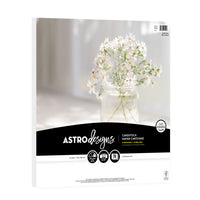 Astrodesigns - Couverture - Blanc - 130m - Paquet de 70-Vous obtiendrez 70 feuilles de papier cartonné blanc brillant pour que vous puissiez faire preuve d’imagination pour toutes vos créations.