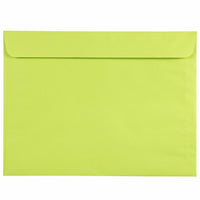 JAM Paper - Enveloppes Colourées pour catalogue de livrets 9 x 12 - Vert lime ultra - paquet de 50-Enveloppe vert lime