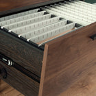 Sauder - La Collection Canton Lane Classeur lateral - Finition Brew Oak-Fini sur tous les côtes pour d'emplacement polyvalentes.