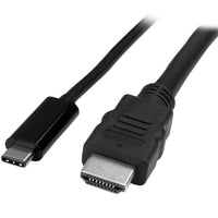 StarTech ® Câble adaptateur USB Type-C vers HDMI, 3,3 pi (1 m), M/M, 4K @ 30 Hz (CDP2HDMM1MB)-Réduisez l'enchevêtrement grâce à un câble adaptateur compact de 3,3 pi (1 m)