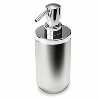 Umbra JUNIP - Pompe à savon liquide et gel hydroalcoolique 295ml, Acier inoxydable-Non parfume