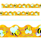 TREND - Abeilles occupées Terrific Trimmers, 5,7 cm l x 99,1 cm L, paquet de 12-Utiliser dans les espaces de réunion, les salles de classe, les halls ; et projets d'artisanat.