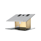 Urbann Lutrin de table K9, Anti-bactérien - aluminium et bois, naturel-Couleur : Gris clair et bois naturel