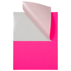 JAM Paper Étiquettes expédition, demi-feuilles, 5,5 x 8,5 po, rose vif, 50/paquet-Rose néon