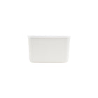 Gry Mattr - Boîte de rangement avec couvercle de 10,45 x 7,3 x 6,5 po - petite - blanche-Polypropylène blanc