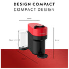 Nespresso - Machine à Café et Espresso Vertuo Pop+ par Breville - Rouge Piment-9