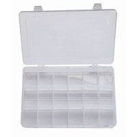 HVTools – Boîte pour composants électroniques, 15 x 2 x 1 po, transparent-La boîte pour composants électroniques de HV Tools est utile pour ranger des puces de circuit intégré, des condensateurs, des résistances, des petites vis, des écrous, des rondelles, des rondelles de blocage, etc.
