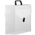 JAM PaperMD – Étui porte-documents, 10 x 12 x 4 po, transparent/noir, 2/paquet (7206001g)-Étui porte-documents pour ranger vos documents importants et les emporter avec vous : il suffit de le boucler, attraper la poignée et vous êtes prêt