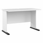 Bush Business Furniture - Bureau de jeu 48 po l Studio A - blanc/blanc-Le bureau de jeu 48 po L x 27 po P x 30 po H offre un design de qualite commerciale avec un style contemporain qui conservera son charme pendant de nombreuses annees