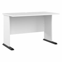 Bush Business Furniture - Bureau de jeu 48 po l Studio A - blanc/blanc-Le bureau de jeu 48 po L x 27 po P x 30 po H offre un design de qualite commerciale avec un style contemporain qui conservera son charme pendant de nombreuses annees