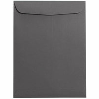 JAM Paper - Enveloppes ouvertes pour catalogue - 9" x 12" - Gris foncé - Paquet de 25-Couleur : gris foncé.