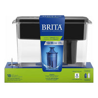 Pichet de filtration d'eau Brita UltraMax avec 1 filtre Longlast - 27 tasses, noir-Pichet d'eau 27 tasses Pichet de filtration d'eau Ultramax très grand de 27 tasses, peu encombrant, avec un filtre Longlast