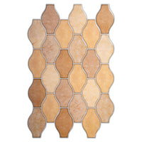 CTG Brands – Carreaux muraux autocollants, festonnés, 11,8 po x 7,8 po, beige, paq./6-11,8 larg. x 7,8 haut. (po)