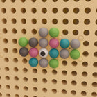 Flash Furniture - Ensemble d'accessoires de 512 chevilles pour panneaux STEAM modulaires - Couleur pastelle-12,5 po l x 8,5 po P x 8.25 po H