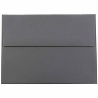 JAM Paper Enveloppes format invitation avec fermeture gommée, 4 3/4 x 6 1/2 po, gris foncé, 1000/paquet-Gris foncé