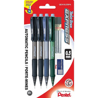 Pentel - Ensemble de porte-mines Twist Erase Express - 0,5 mm - Paquet de 4-Barillet de conception ergonomique et équilibrée pour une écriture uniforme