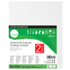 Daler-Rowney - Toile tendue Simply - 11 po x 14 po - blanche - paquet de 2-Technique Mixtes