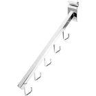 Wamaco - Cascade à 5 crochets pour panneau grillagé, chrome, paquet de 5-Pour présenter vêtements et autres produits à accrocher