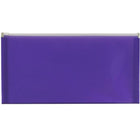 Jam Paper Enveloppe de plastique de style livret à fermeture à glissière, no 10 (5 x 10 po), violet, 12/paquet-Type de produit : Enveloppe latérale pour lettre