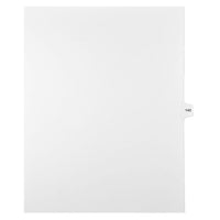 Mark Maker – Onglets séparateurs juridiques blancs, 1/15 onglets, format lettre, sans trous, numéro 143, 25/paquet-Onglets séparateurs blancs, 1/15 onglets