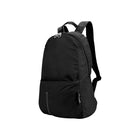 Tucano - Compatto EcoSac à dos jusqu'à, Noir-Se transforme facilement en poche plate; équipé d'une sangle de bagage et d'une poignée pratique