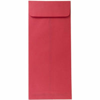 JAM Paper Enveloppes Colourées #14 Policy Commerciales - 5" x 11.5" - Rouge recyclé - Paquet de 50-Couleur : Noël Couleur : Rouge