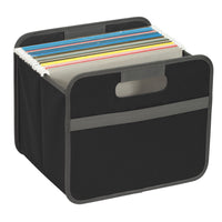 Merangue - Boîte de rangement à compartiment unique - Noir-Boîte de rangement pour ranger des chemises de classement, des documents et d'autres essentiels
