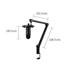 Blue Yeticaster Professional Broadcast Bundle - Black-Radius III custom shockmount: Complete your personal broadcast studio setup with this vintage-style suspension mount designed to isolate Yeti microphone from noise, shock and ambient vibration