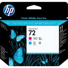 HP – Tête d'impression C9383A 72, magenta/cyan-Les têtes d'impression HP 72 sont conçues et testées pour les encres et imprimantes HP Vivera afin de produire des résultats optimaux   