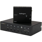 StarTech ® Extendeur vidéo HDBaseT multi-entrées , jusqu'à 4K (STDHVHDBT)-Supprimez les contraintes et les coûts liés à l'utilisation de plusieurs appareils grâce à un dispositif deux-en-un, commutateur et extendeur, qui prend en charge les entrées VGA, DP et HDMI

