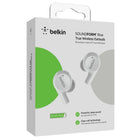 Belkin Soundform Rise Écouteurs sans fil True Wireless - Blanc-La conception ergonomique avec plusieurs embouts d’oreille en silicone assure un ajustement sûr pour tout le monde