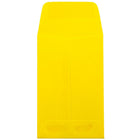 JAM Paper - Enveloppes pour pièces de monnaie n° 1, 2,25 po x 3,5 po, jaune recyclé, paq./100-N° pour pièces de monnaie, 2,25 po x 3,5 po