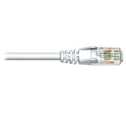 Cordon raccordement réseau CAT5e, blanc 14pi-1