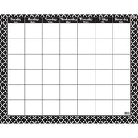 Trend Enterprises - Calendrier mensuel effaçable, noir marocain (T-27023)-Calendrier pour décorer la classe