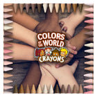 Crayola - Crayons de cire aux couleurs de la peau Colors of the World - Paquet de 24-Sécuritaire et non toxique