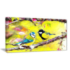 Designart – Geais bleus, imprimé sur toile 40 x 20 po (PT2498-40-20)-Impression