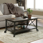Sauder - Table basse Steel River, chêne charbon (423914)-18,5 haut. x 42,9 lar. x 24,2 prof. (po)
