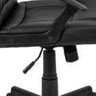 Flash Furniture Leathersoft-Chaise De Bureau Rembourrée-Noir (CH197220X000BK)-Le mécanisme de verrouillage d'inclinaison bascule / incline la chaise et se verrouille en position verticale