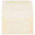 JAM Paper Enveloppes livret à fermeture gommée, papier vélin translucide, 3 5/8 x 5 1/8 po, ivoire ocre printemps, 100/pqt-Taille : A1 (3 5/8 x 5 1/8 po)